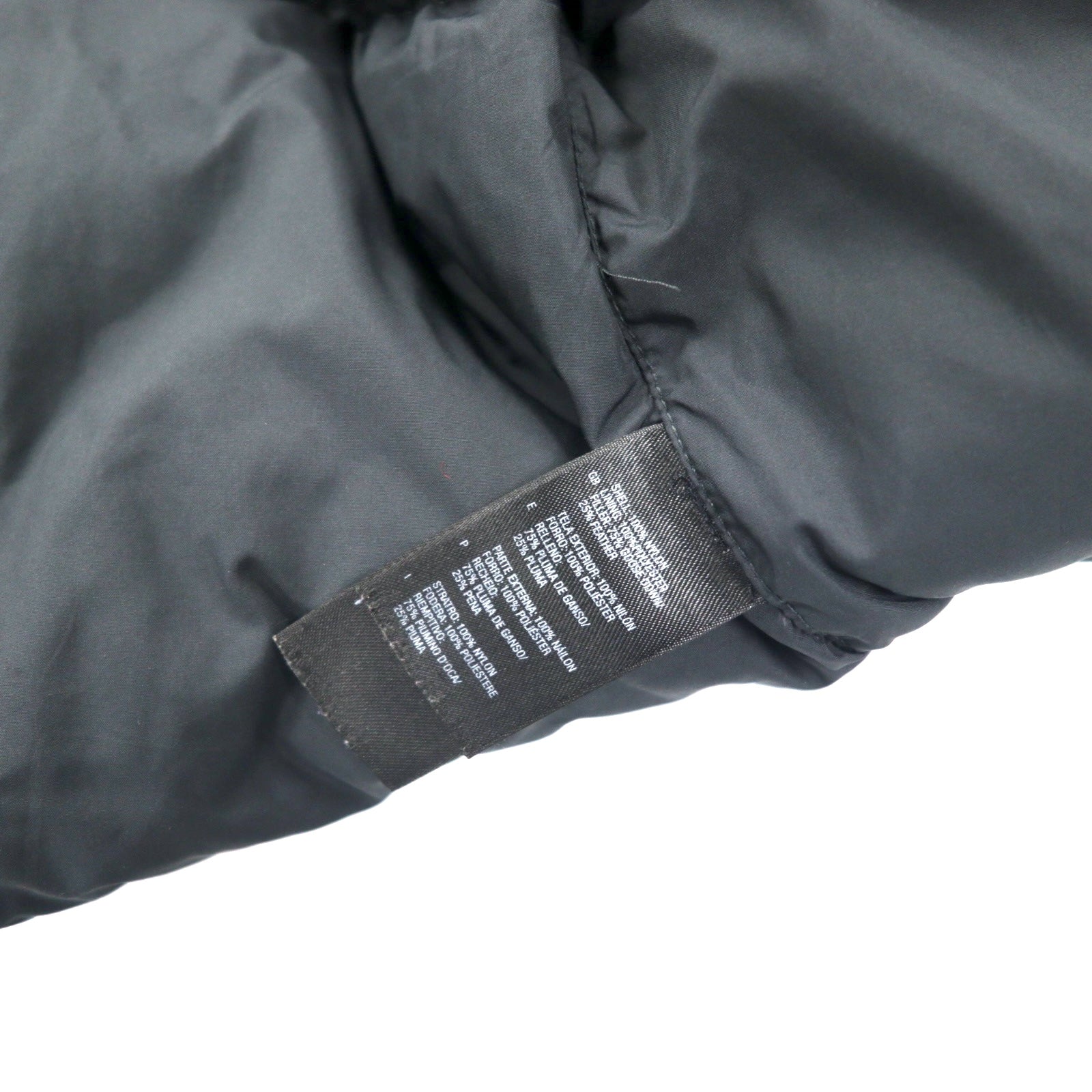 THE NORTH FACE Nuptse Piumino 550 fill power L Grigio Nylon Logo ricamato