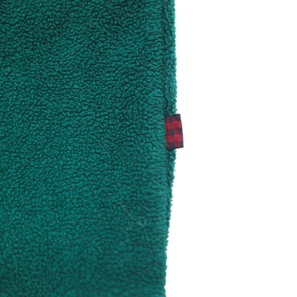 Woolrich anni '90 felpa in pile L verde poliestere scollo a V