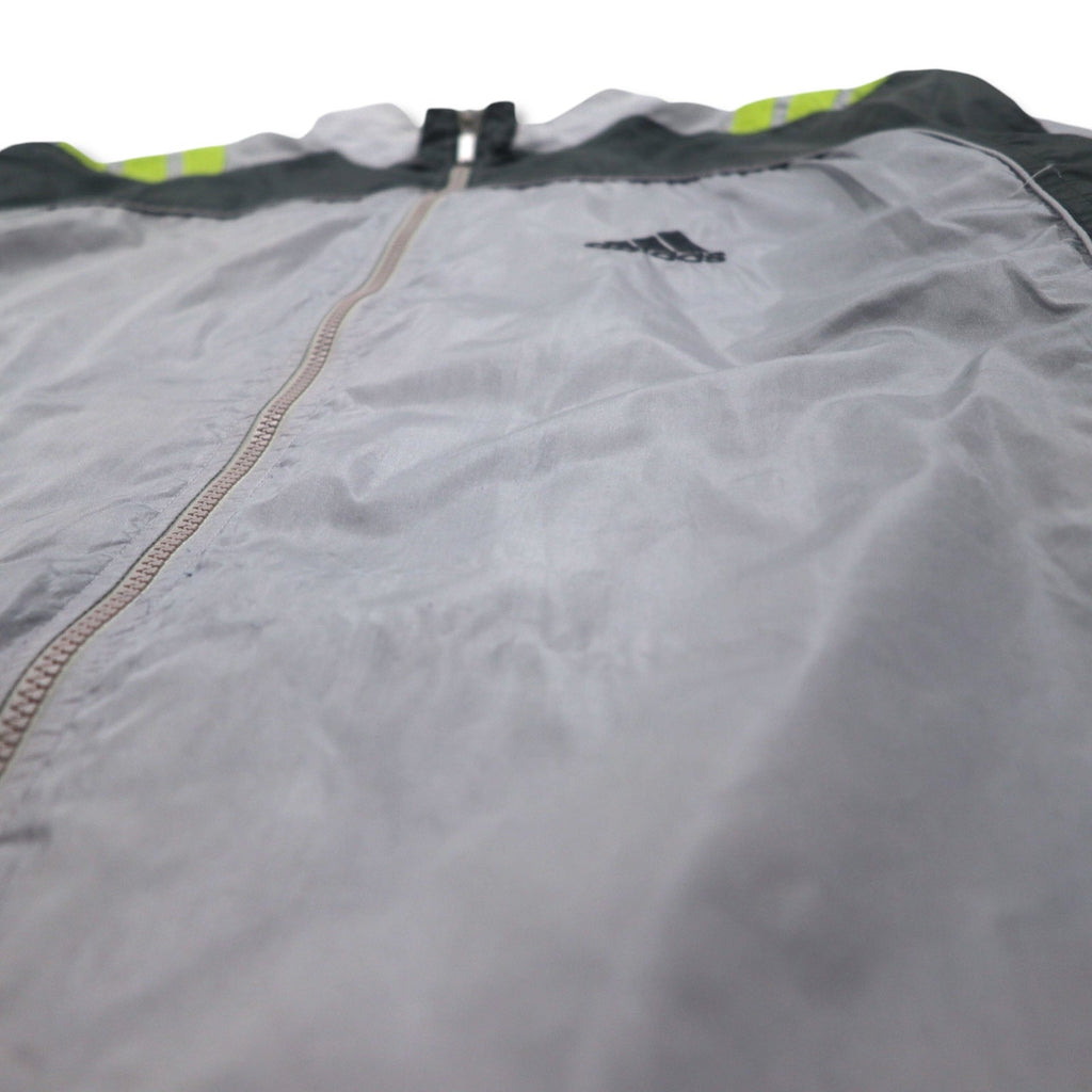 adidas Anni 2000 Giacca di nylon con 3 strisce Track Jacket Felpa sportiva XL Grigio