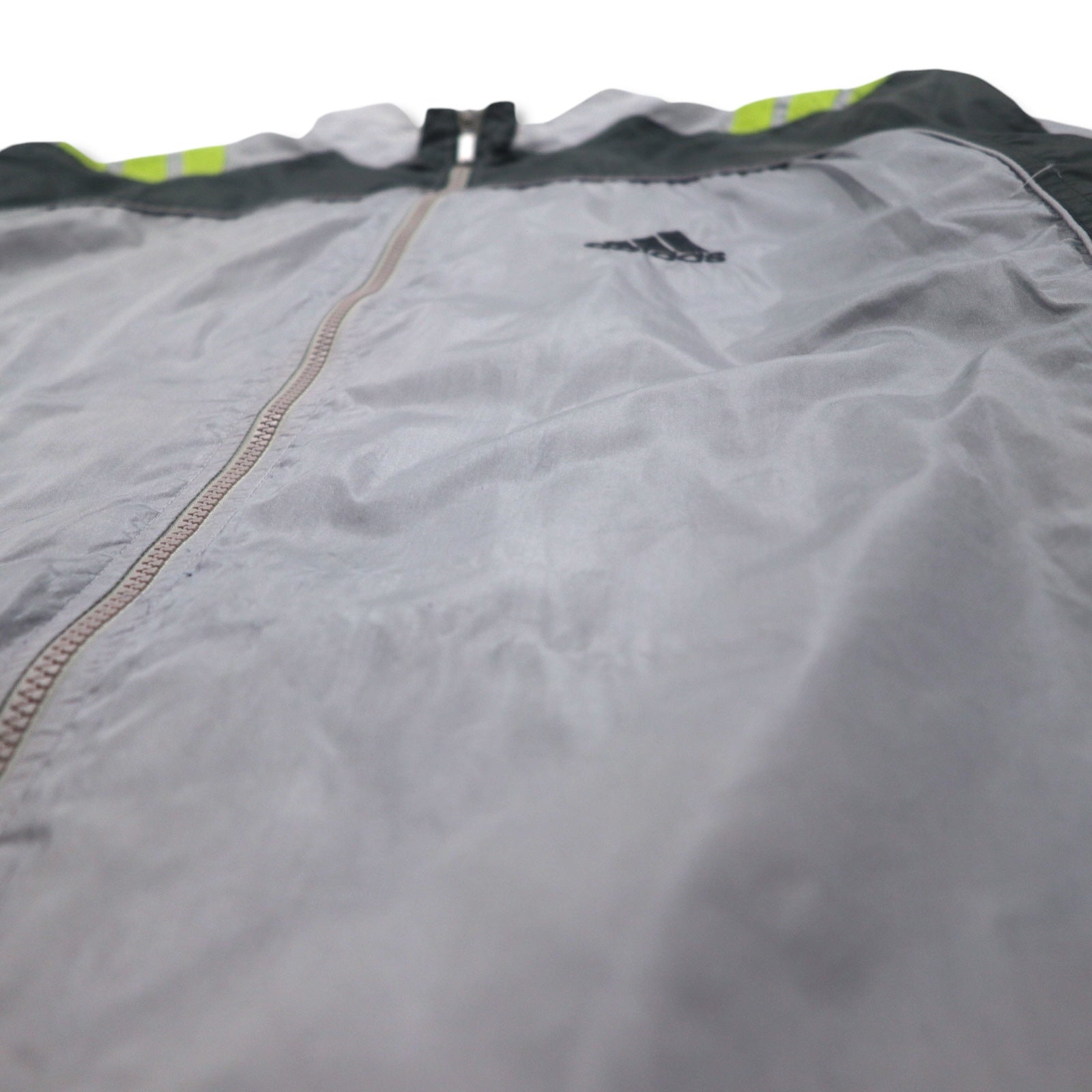 adidas Anni 2000 Giacca di nylon con 3 strisce Track Jacket Felpa sportiva XL Grigio