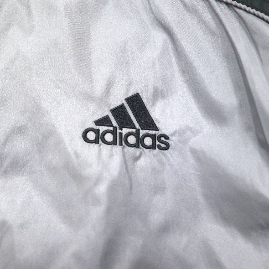 adidas Anni 2000 Giacca di nylon con 3 strisce Track Jacket Felpa sportiva XL Grigio