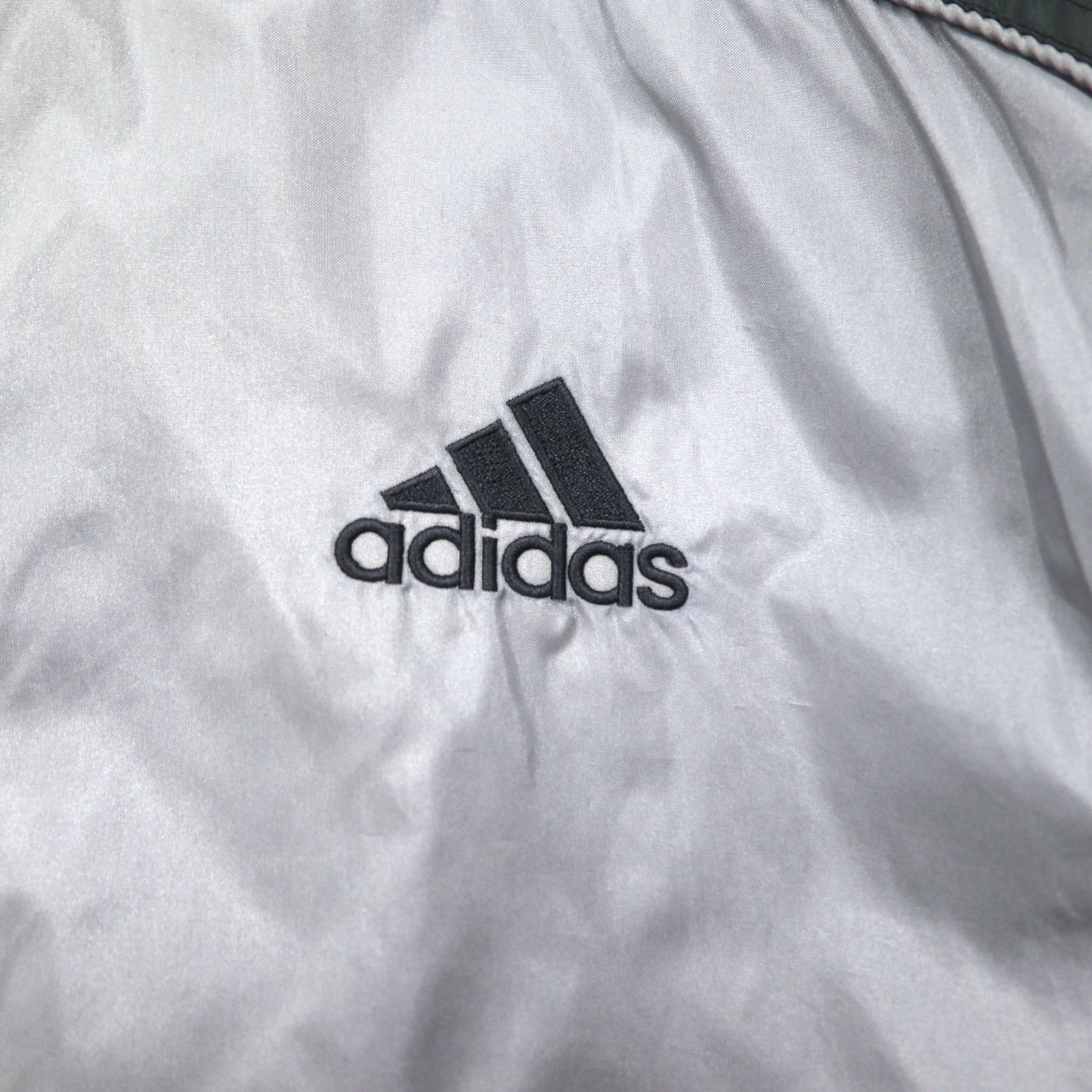 adidas Anni 2000 Giacca di nylon con 3 strisce Track Jacket Felpa sportiva XL Grigio