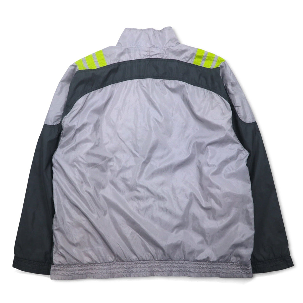 adidas Anni 2000 Giacca di nylon con 3 strisce Track Jacket Felpa sportiva XL Grigio