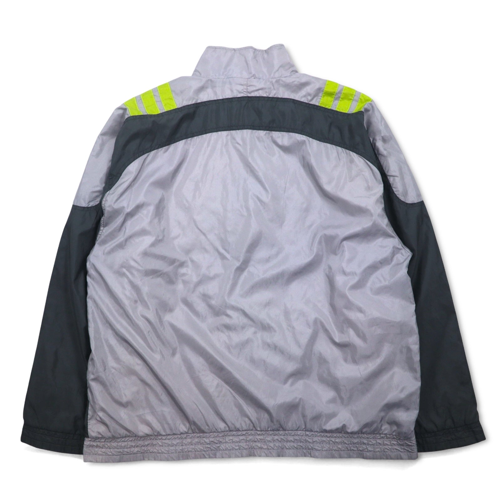 adidas Anni 2000 Giacca di nylon con 3 strisce Track Jacket Felpa sportiva XL Grigio