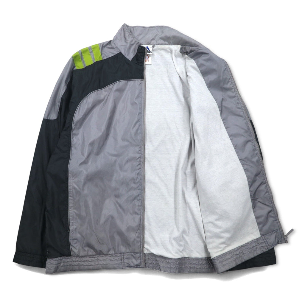 adidas Anni 2000 Giacca di nylon con 3 strisce Track Jacket Felpa sportiva XL Grigio
