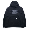 Carhartt Felpa con cappuccio a vestibilità ampia 2XL Nera con interno felpato Midweight Hooded Sweatshirt K121 BLK Fabbricata in Messico