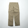 THE NORTH FACE アウトドア 2WAY コンバーチブル カーゴパンツ ショートパンツ L ベージュ 防水 リップストップ 裾ジップ スリット A3YH US企画