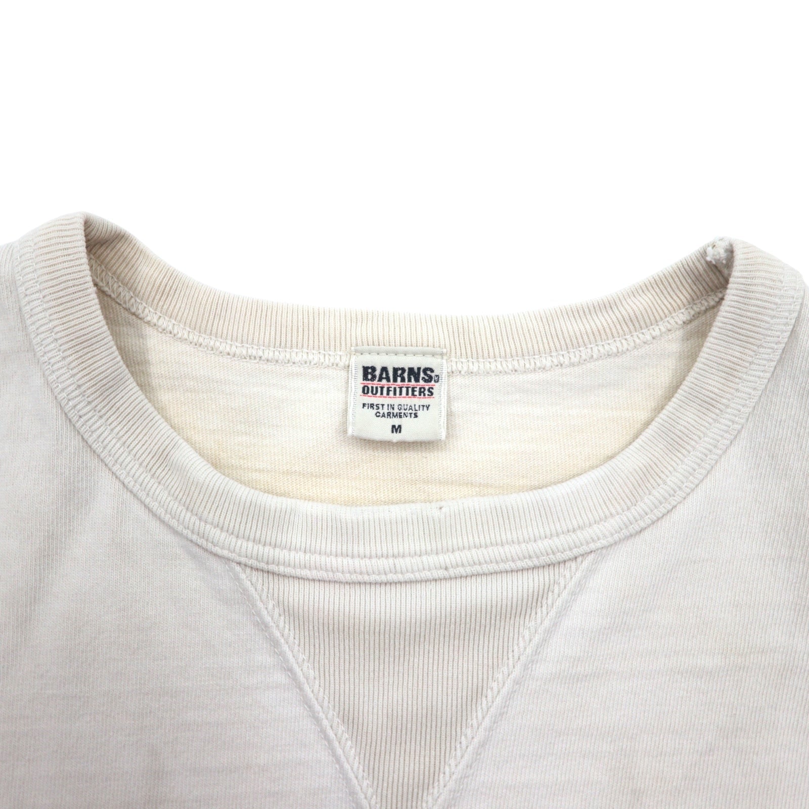 BARNS OUTFITTERS T-shirt "Tough Neck" stampata M bianco cotone, edizione speciale NOLLEY'S, made in Japan