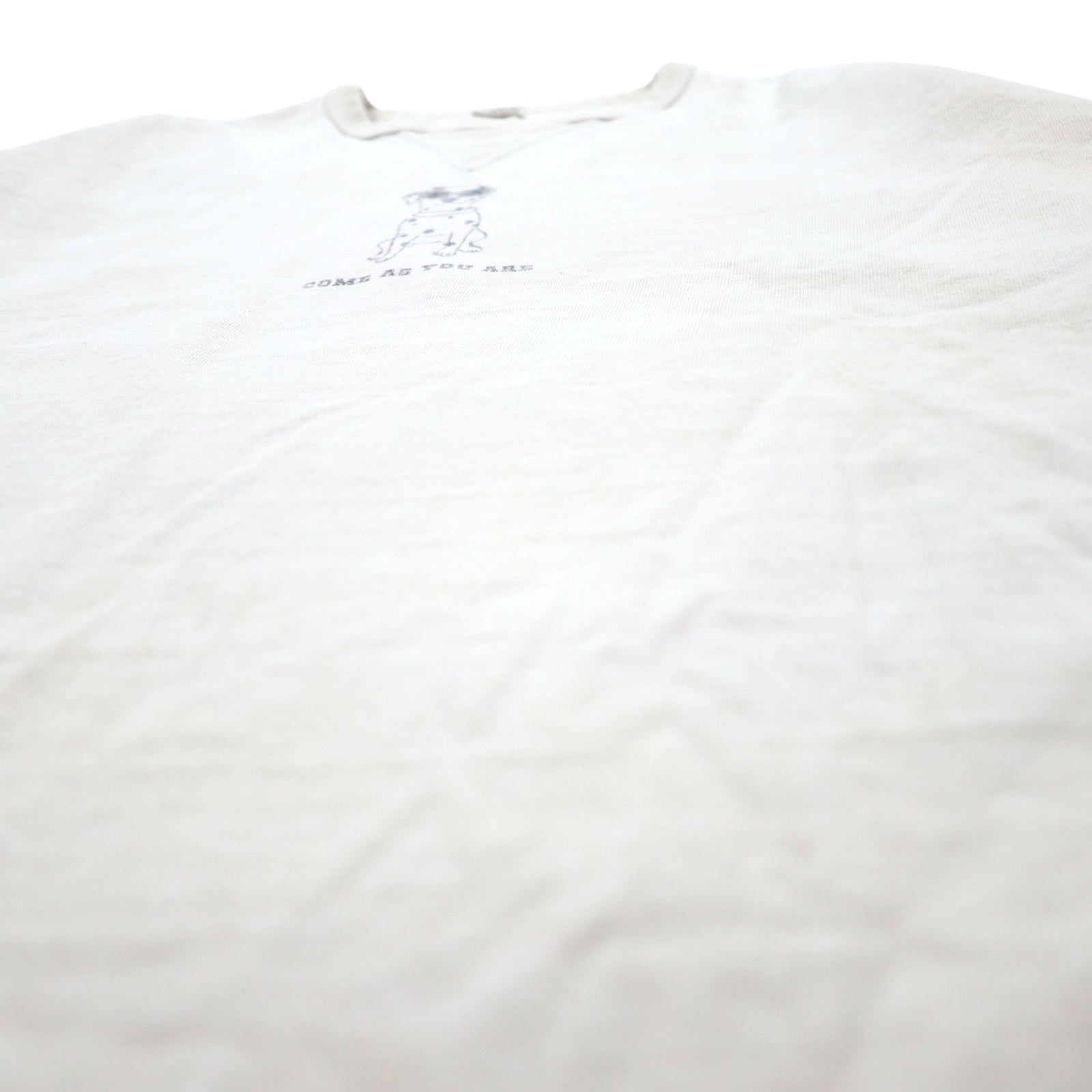 BARNS OUTFITTERS T-shirt "Tough Neck" stampata M bianco cotone, edizione speciale NOLLEY'S, made in Japan
