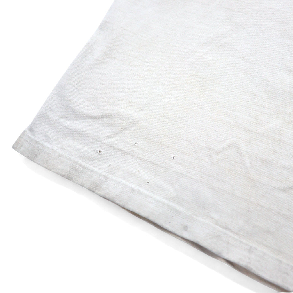BARNS OUTFITTERS T-shirt "Tough Neck" stampata M bianco cotone, edizione speciale NOLLEY'S, made in Japan