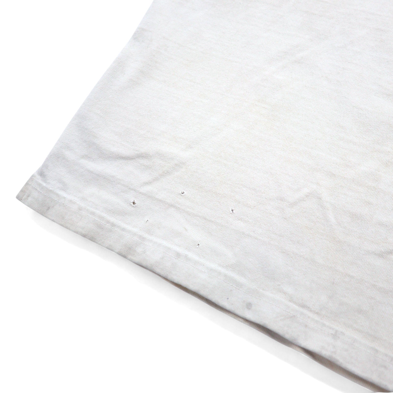 BARNS OUTFITTERS T-shirt "Tough Neck" stampata M bianco cotone, edizione speciale NOLLEY'S, made in Japan
