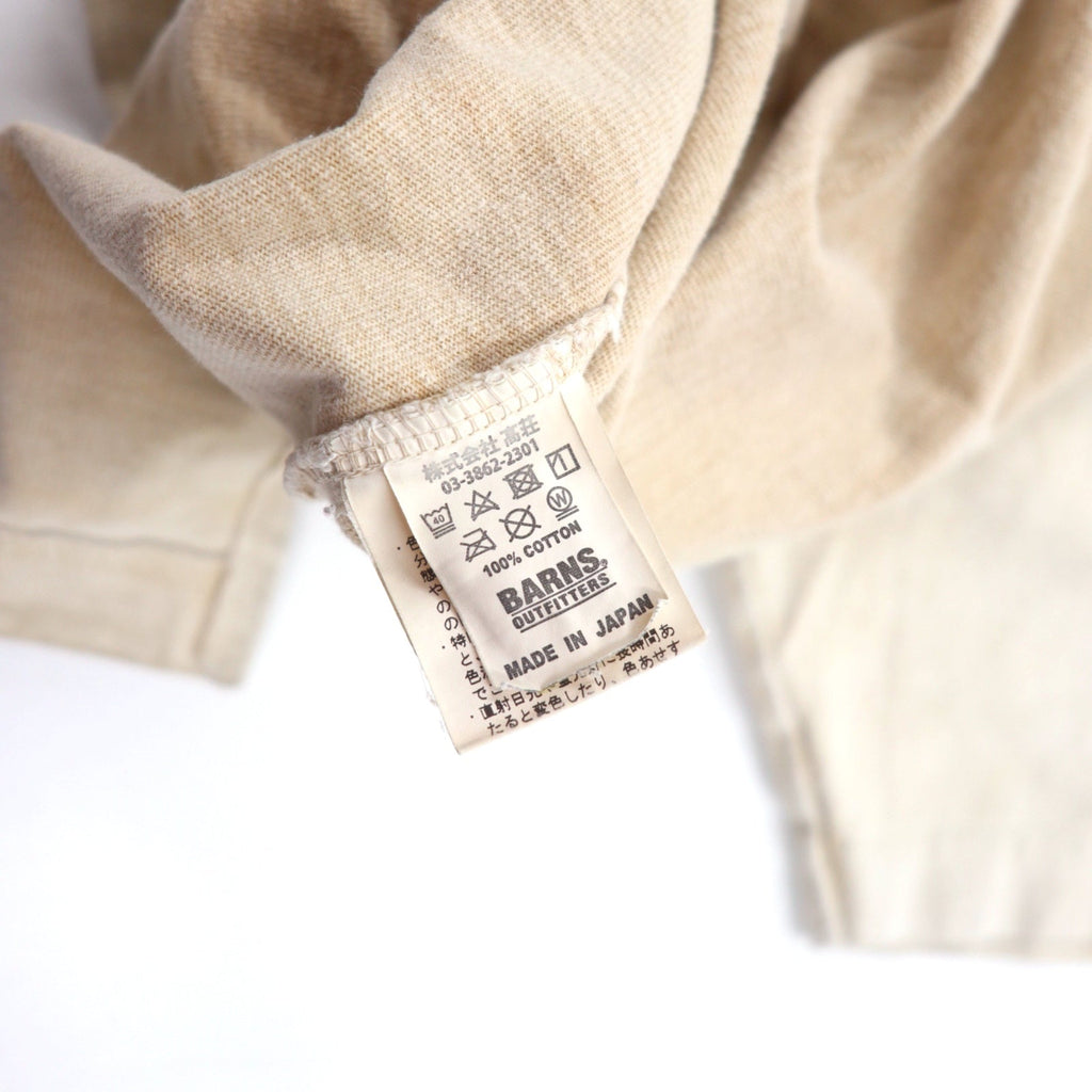 BARNS OUTFITTERS T-shirt "Tough Neck" stampata M bianco cotone, edizione speciale NOLLEY'S, made in Japan