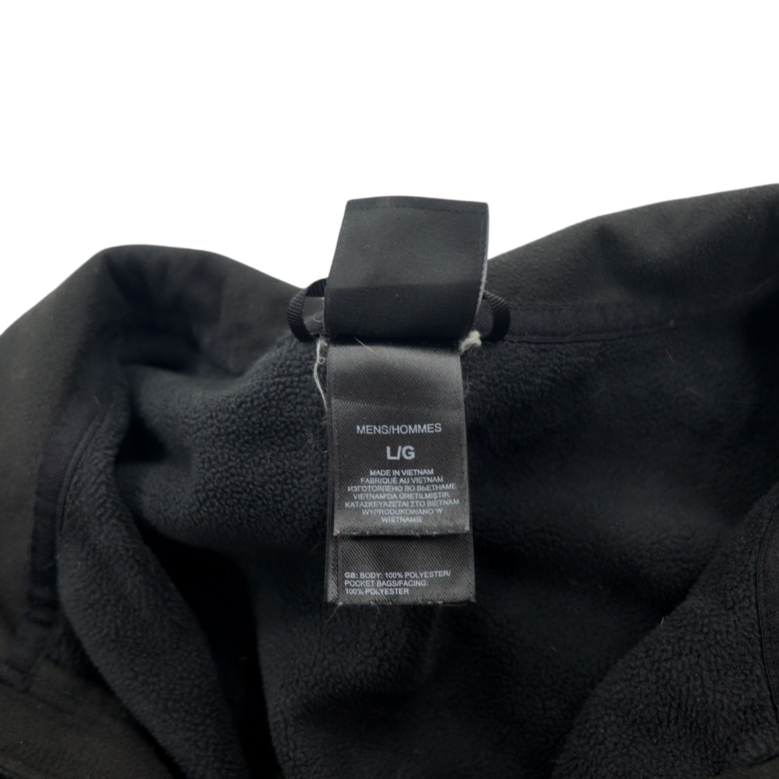 THE NORTH FACE POLARTEC Giacca in pile L Nero Poliestere Logo ricamato Coulisse