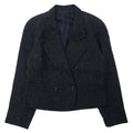 KENZO Giacca sartoriale doppiopetto in tweed M Grigia Lana Old Made in Japan