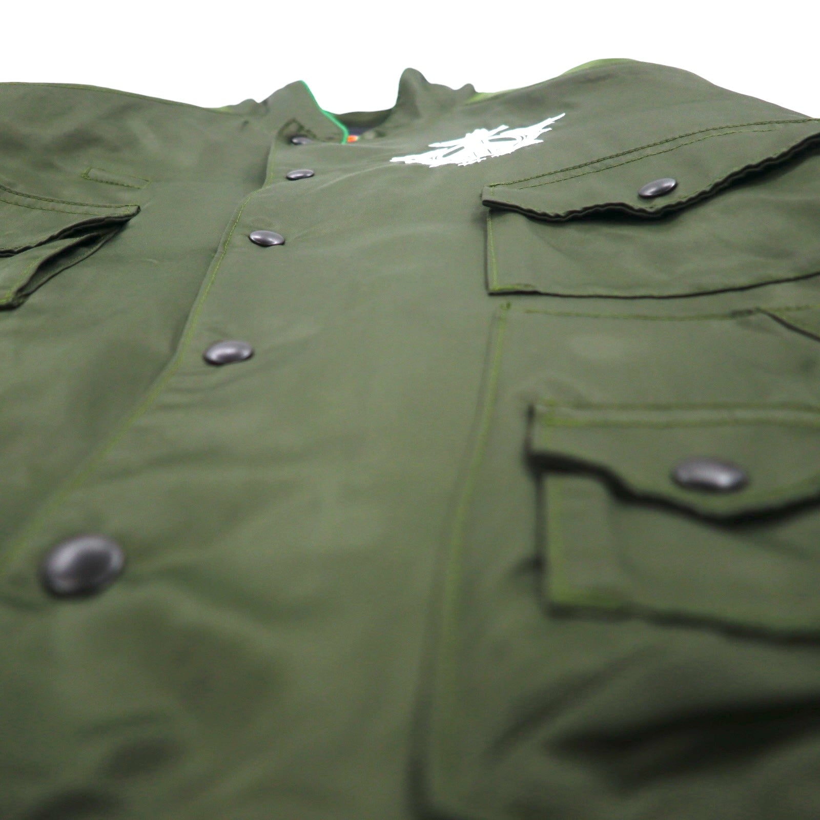 blackmeans Shogyo Mujo giacca souvenir Souvenir Jacket L cachi rayon imbottitura PANTA RHEI Prodotto in Giappone