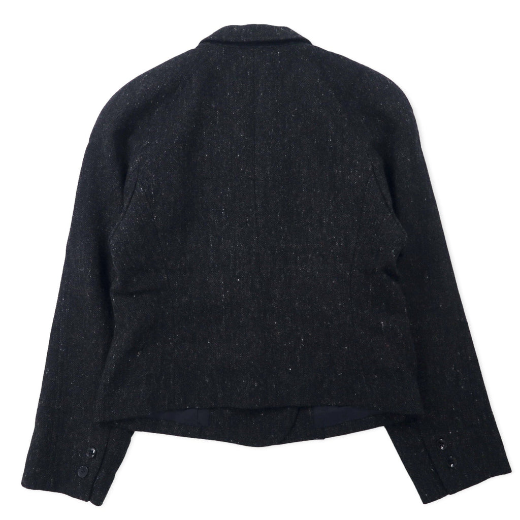 KENZO Giacca sartoriale doppiopetto in tweed M Grigia Lana Old Made in Japan