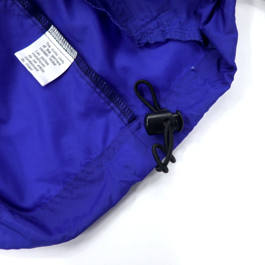 Adidas Giacca a vento anni '90, taglia L, blu, 3 strisce, etichetta a bandiera, oversize