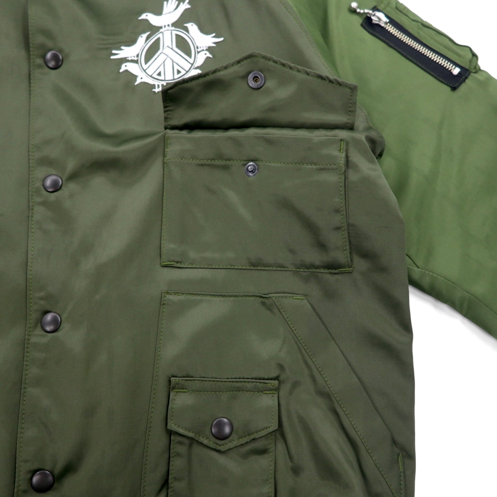 blackmeans Shogyo Mujo giacca souvenir Souvenir Jacket L cachi rayon imbottitura PANTA RHEI Prodotto in Giappone
