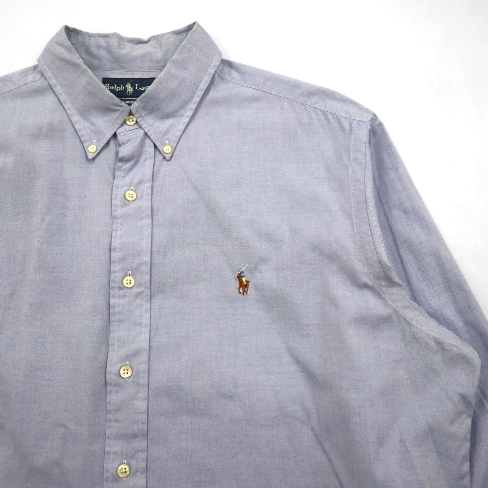 Ralph Lauren 90年代 オックスフォード ボタンダウンシャツ XL クラシックフィット スモールポニー刺繡