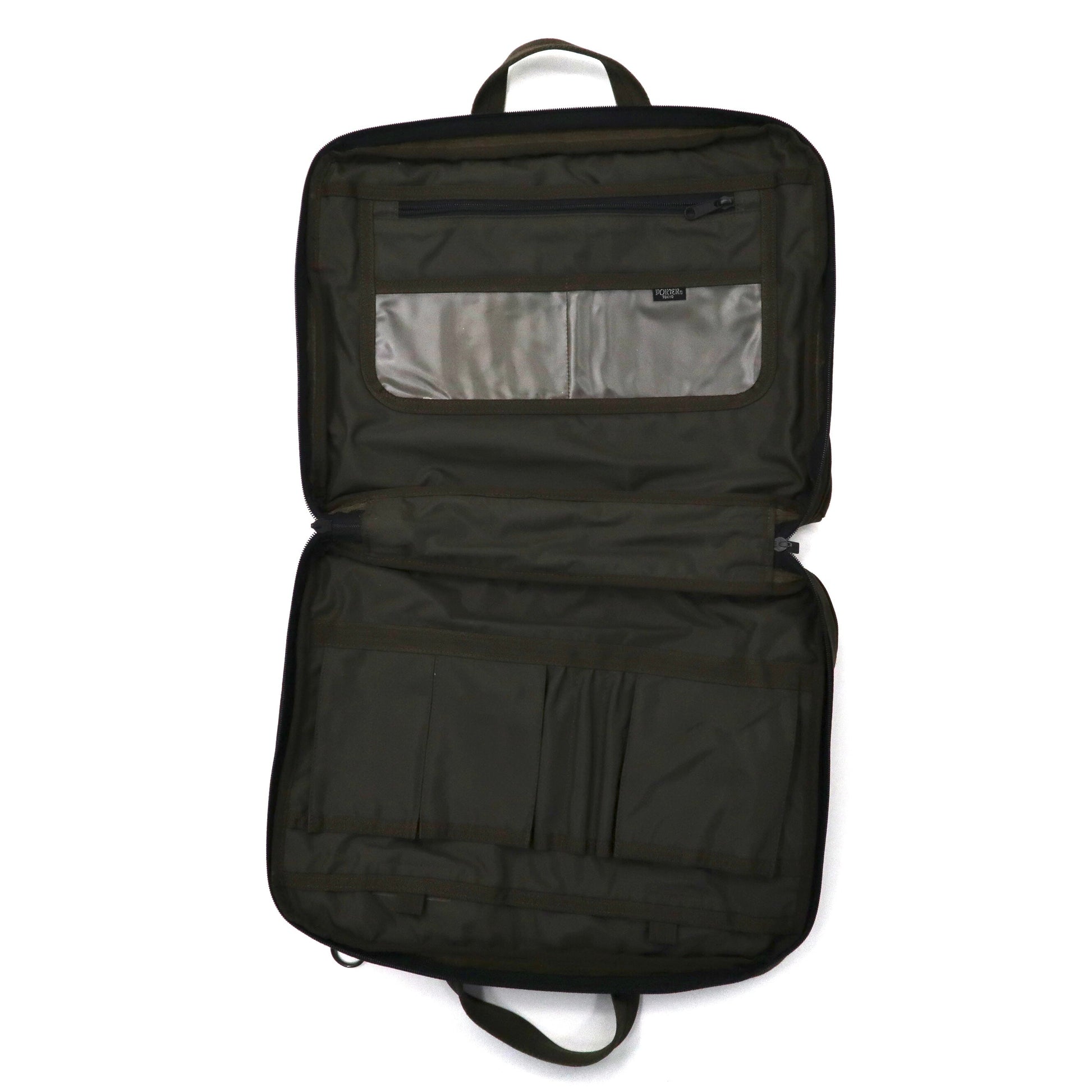 PORTER Borsa a tracolla 2WAY Borsa da lavoro Cachi Nylon CORDURA TENSION OLD