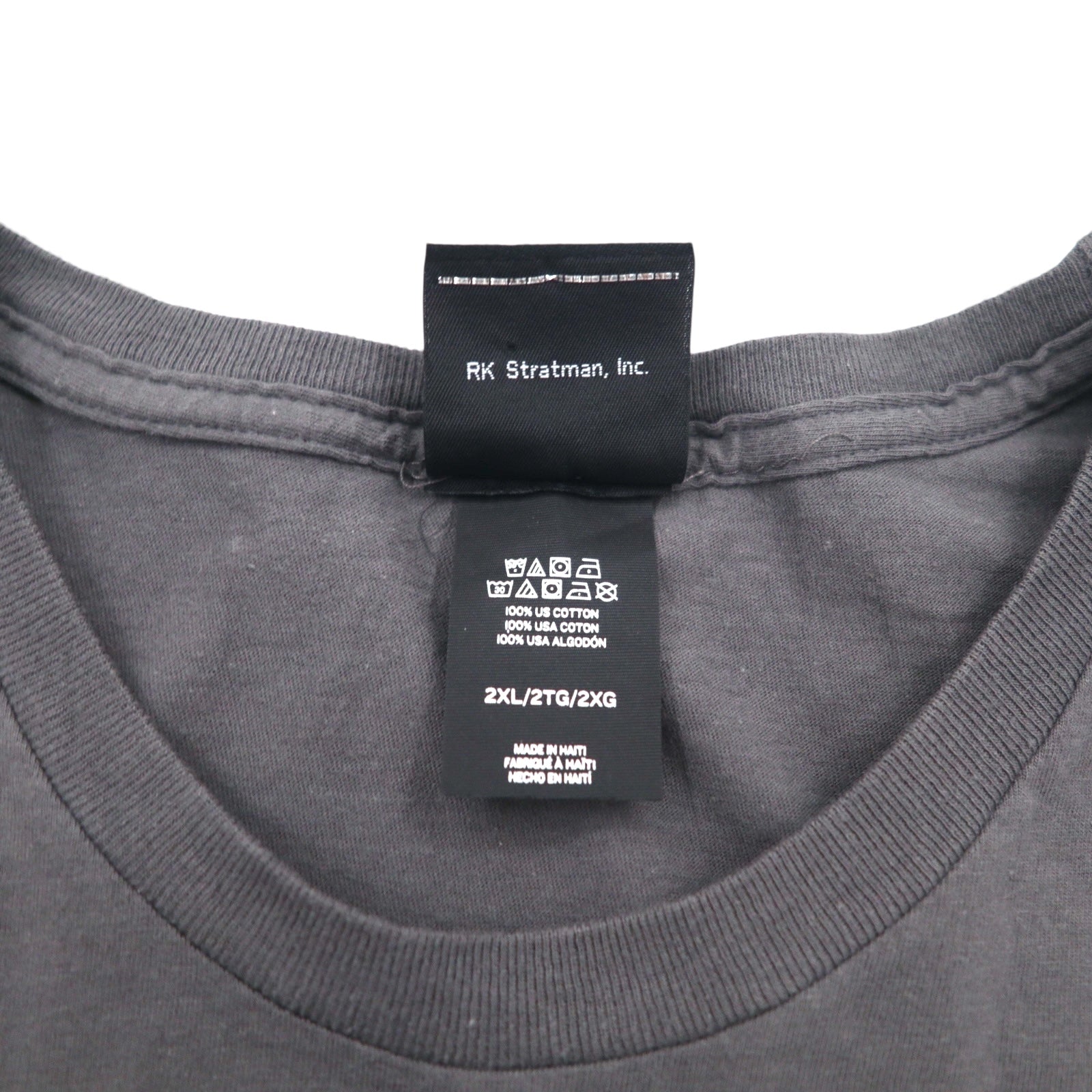 T-shirt HARLEY DAVIDSON stampa teschio 2XL grigio cotone ALAMO CITY Made in Haiti