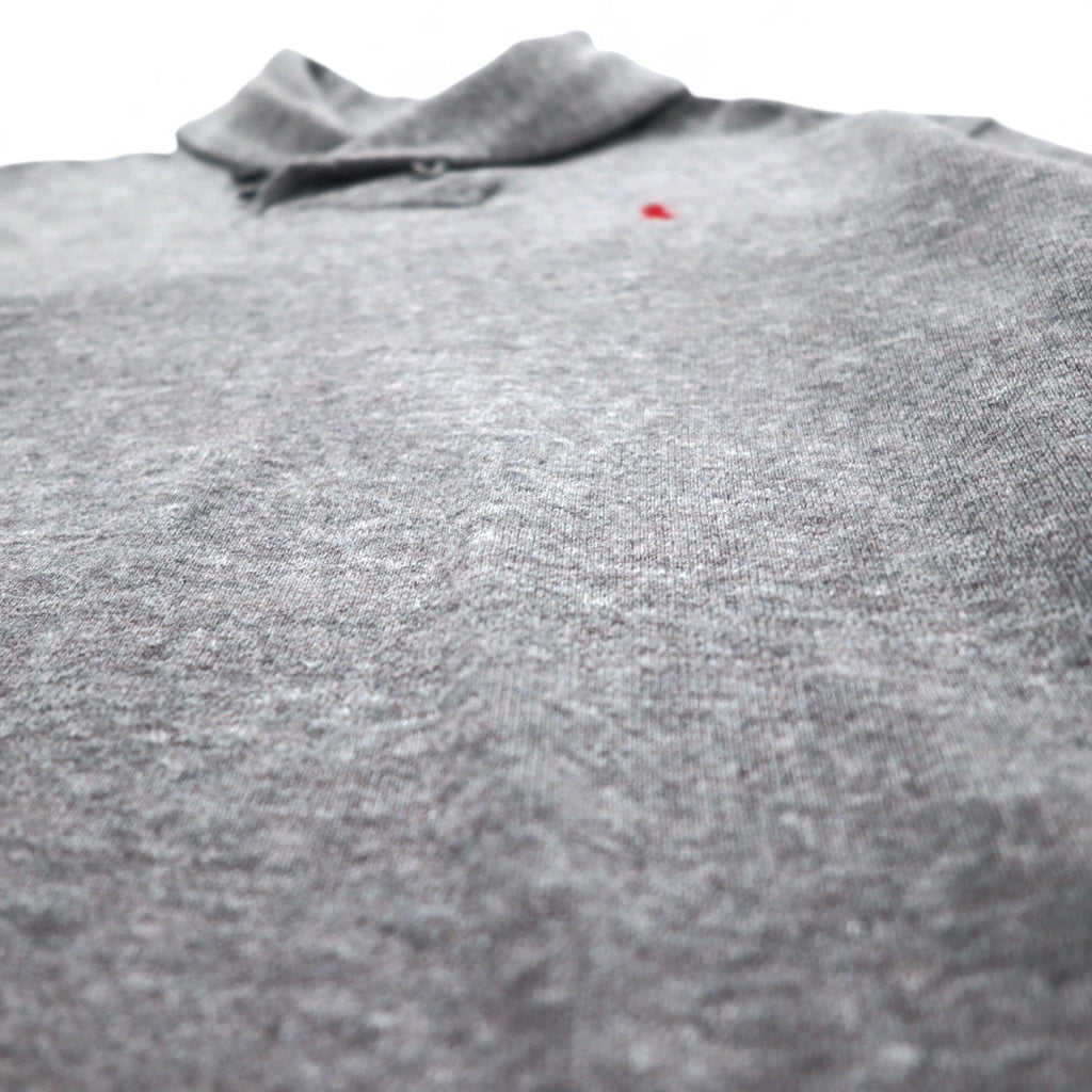 POLO RALPH LAUREN ショールカラー スウェット S グレー スモールポニー 刺繍 スリランカ製