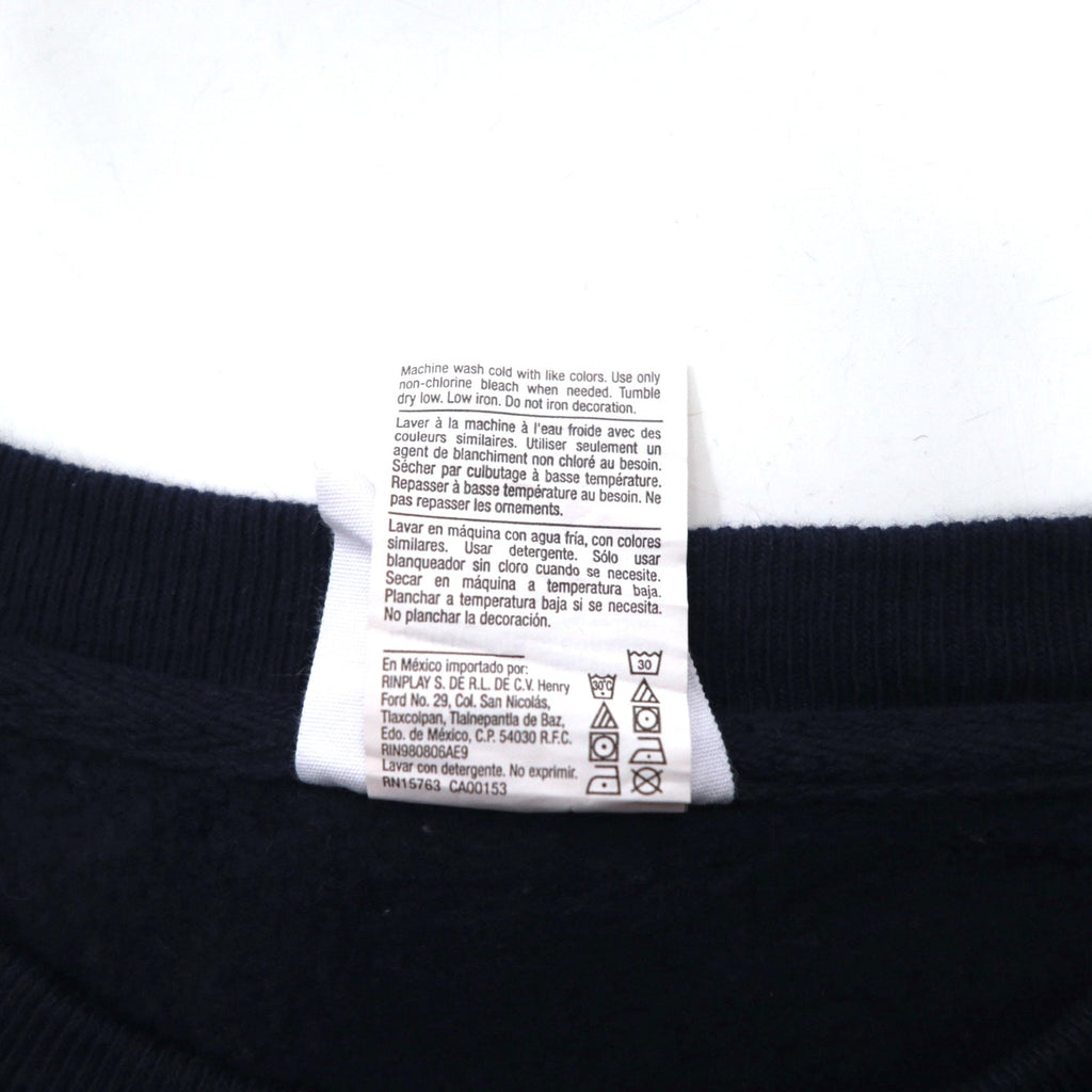 Champion Reverse Weave REVERSE WEAVE Felpa XL Blu navy Stampa COLLEGE Etichetta blu Ri-edizione Fatta a El Salvador