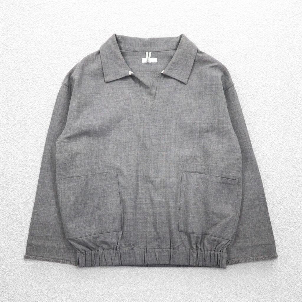 CLASS Cardigan con scollo a V in lana stretch Grigio M Tasche a doppio petto CBFA20UNIB