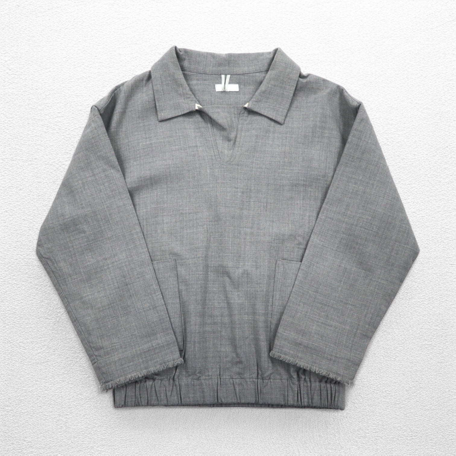 CLASS Cardigan con scollo a V in lana stretch Grigio M Tasche a doppio petto CBFA20UNIB