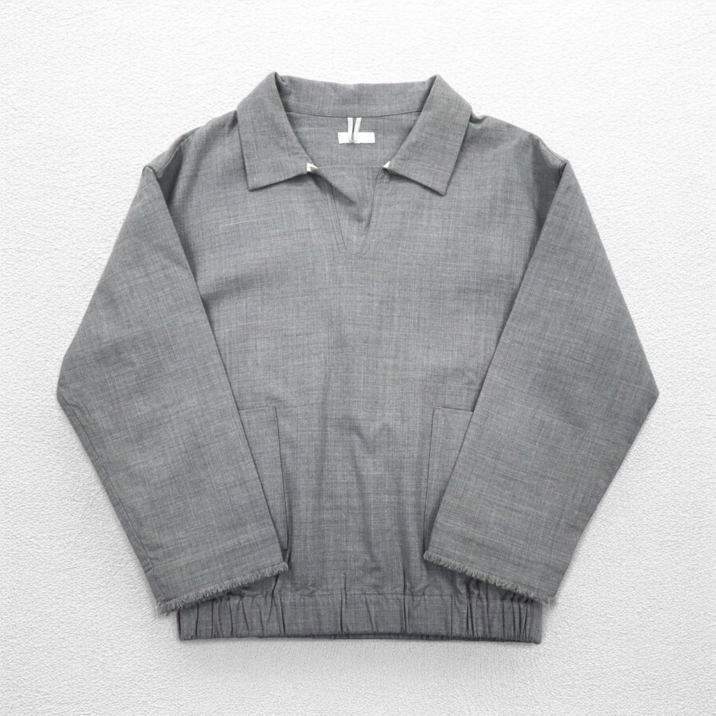 CLASS Cardigan con scollo a V in lana stretch Grigio M Tasche a doppio petto CBFA20UNIB
