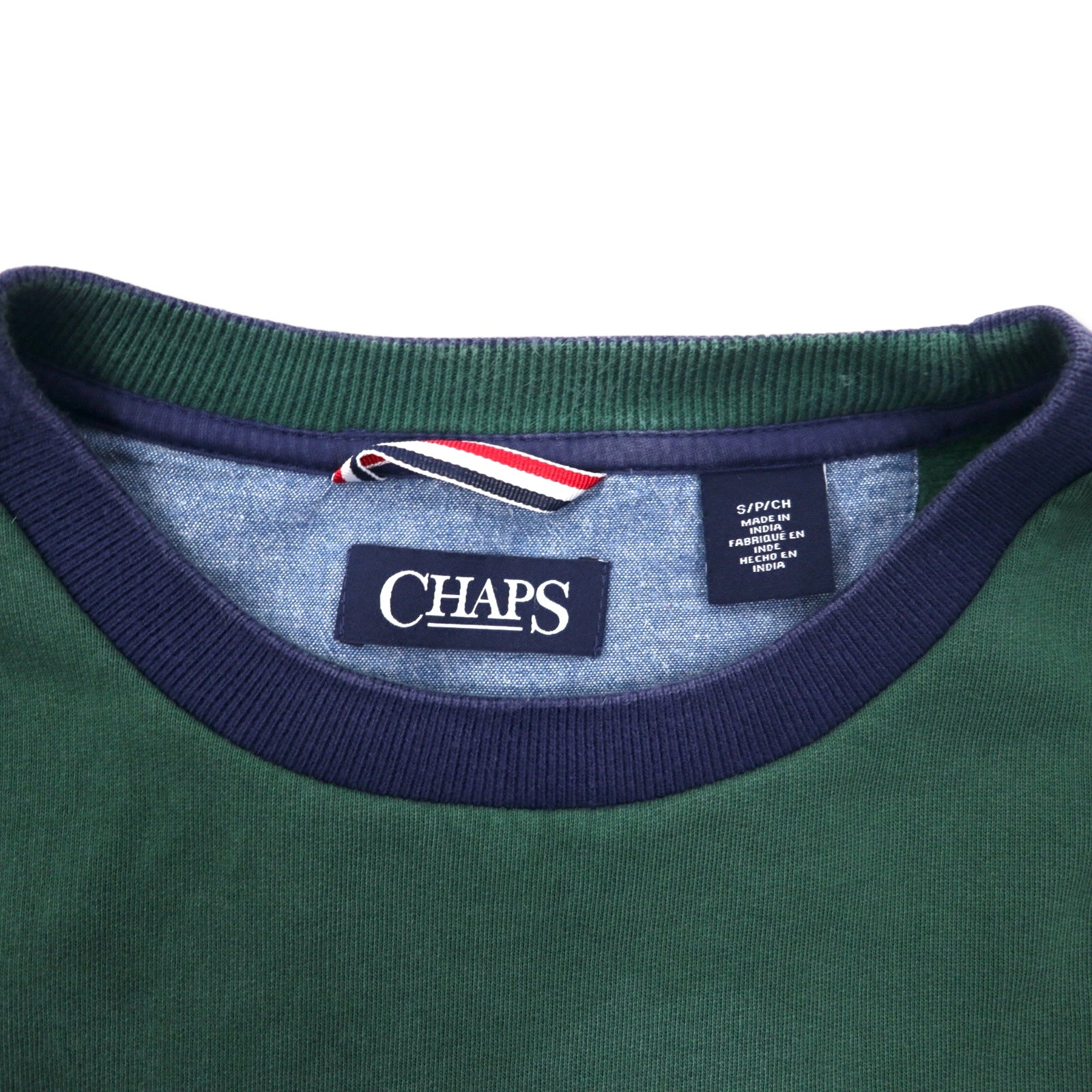 CHAPS Felpa con righe S Multicolore Cotone Interno felpato Logo ricamato