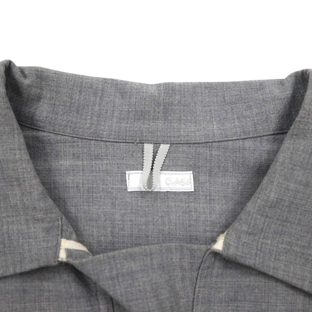 CLASS Cardigan con scollo a V in lana stretch Grigio M Tasche a doppio petto CBFA20UNIB