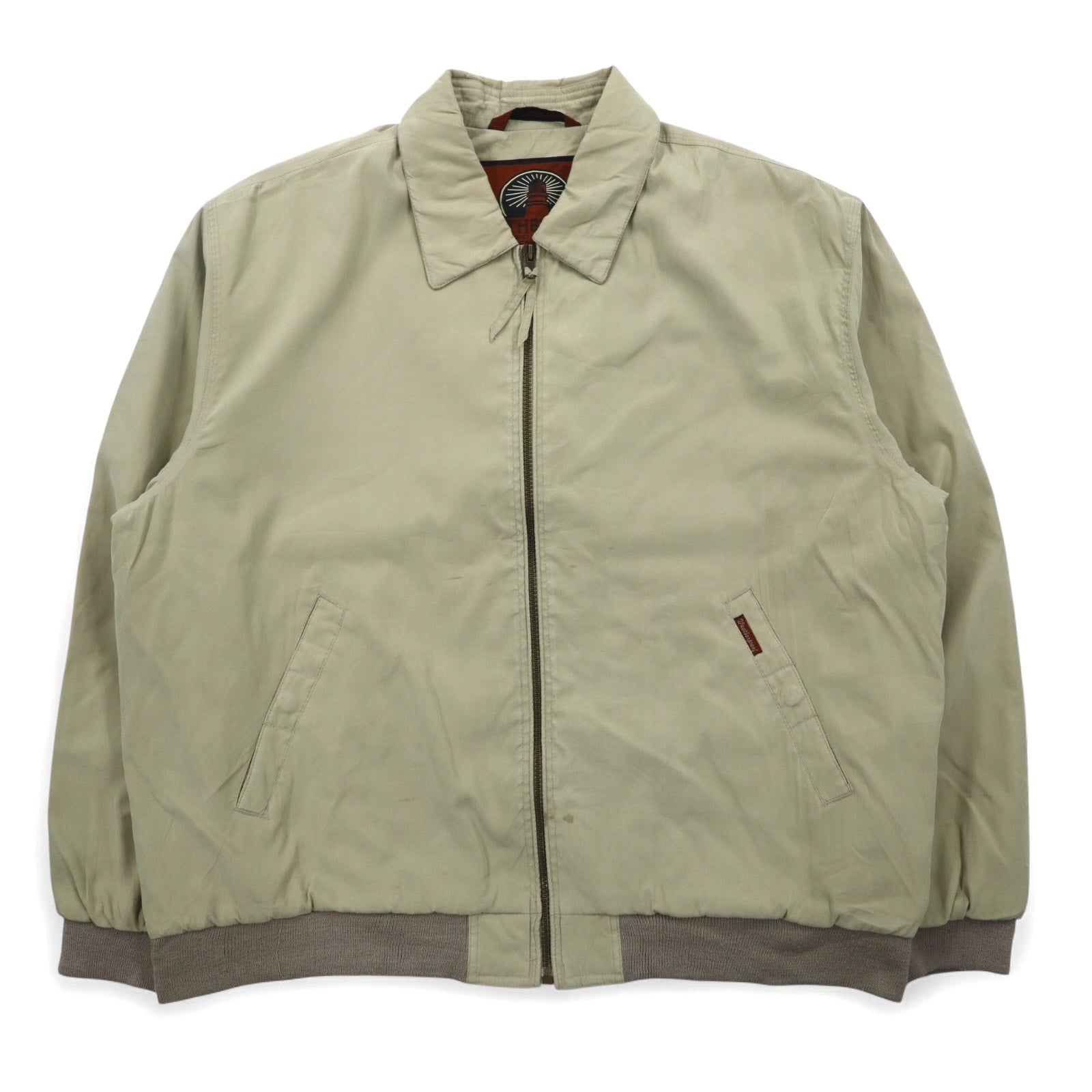WEATHERPROOF Giacca Harrington a quadri in pelle di pesca XL Beige Poliestere