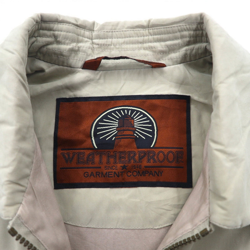 WEATHERPROOF Giacca Harrington a quadri in pelle di pesca XL Beige Poliestere