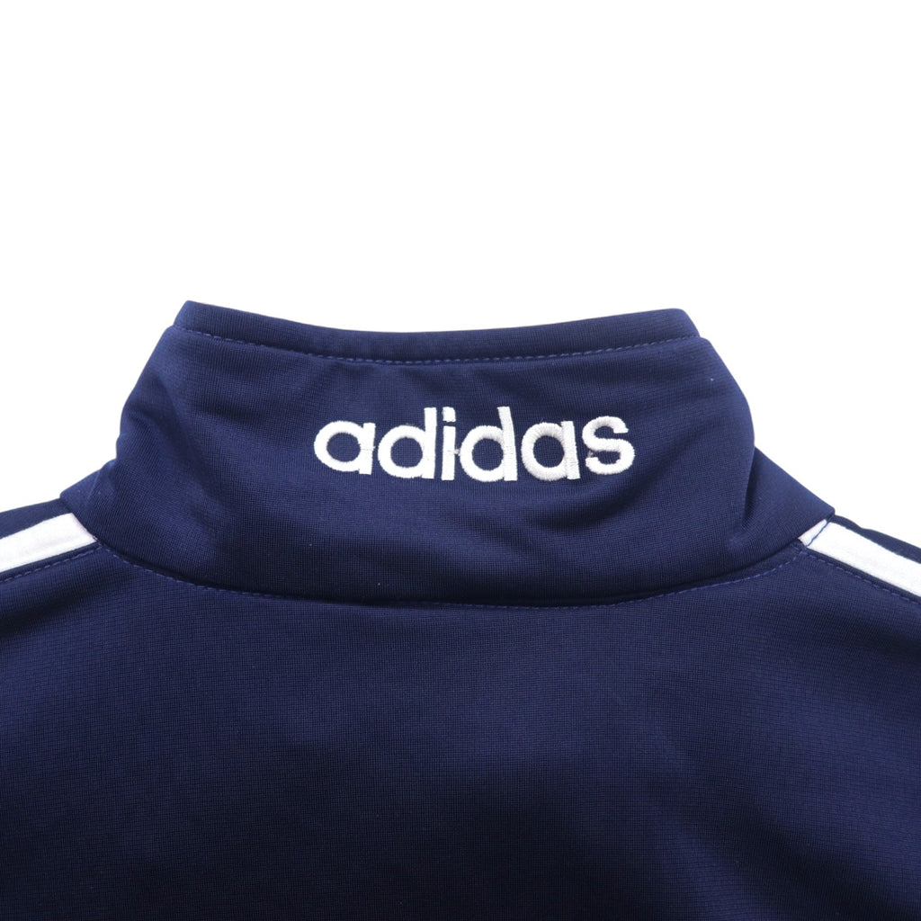 adidas tuta sportiva anni '90 giacca da allenamento L blu navy poliestere logo ricamato 3 strisce