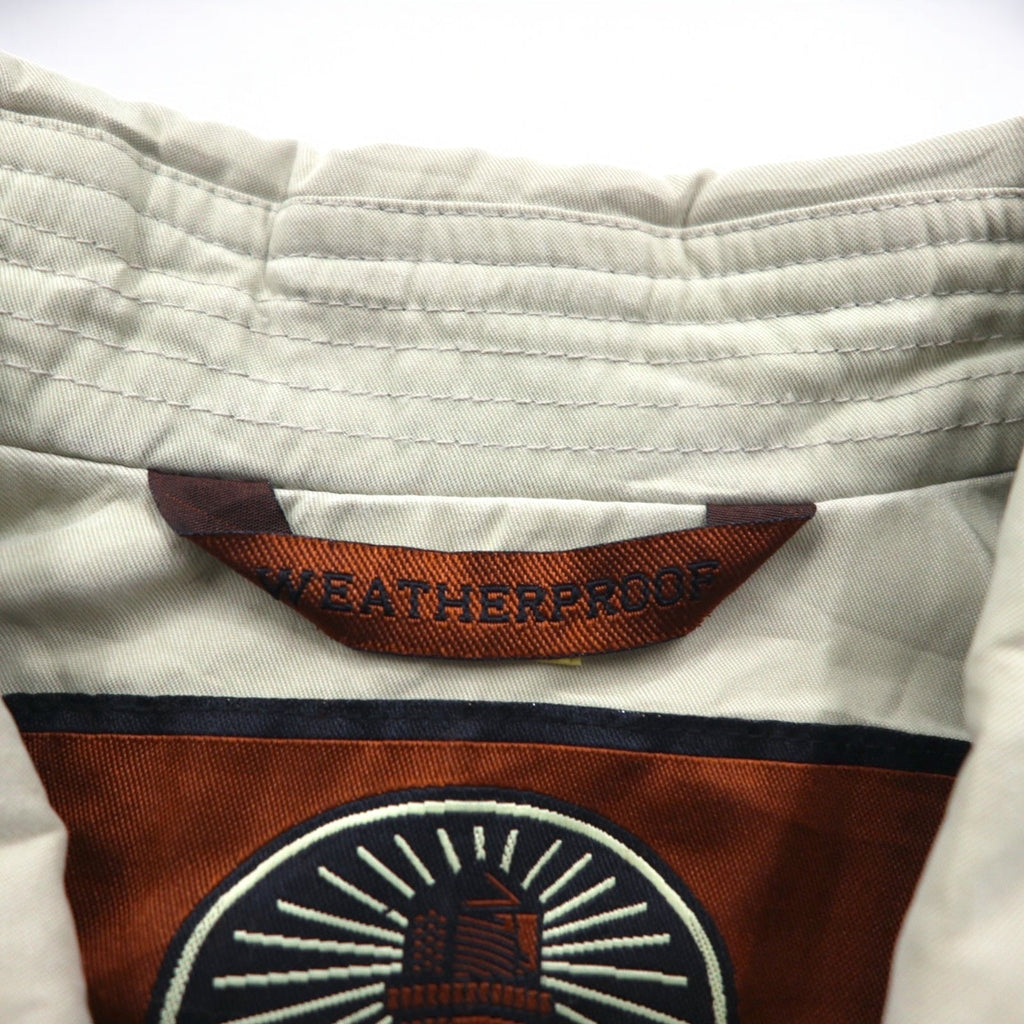 WEATHERPROOF Giacca Harrington a quadri in pelle di pesca XL Beige Poliestere