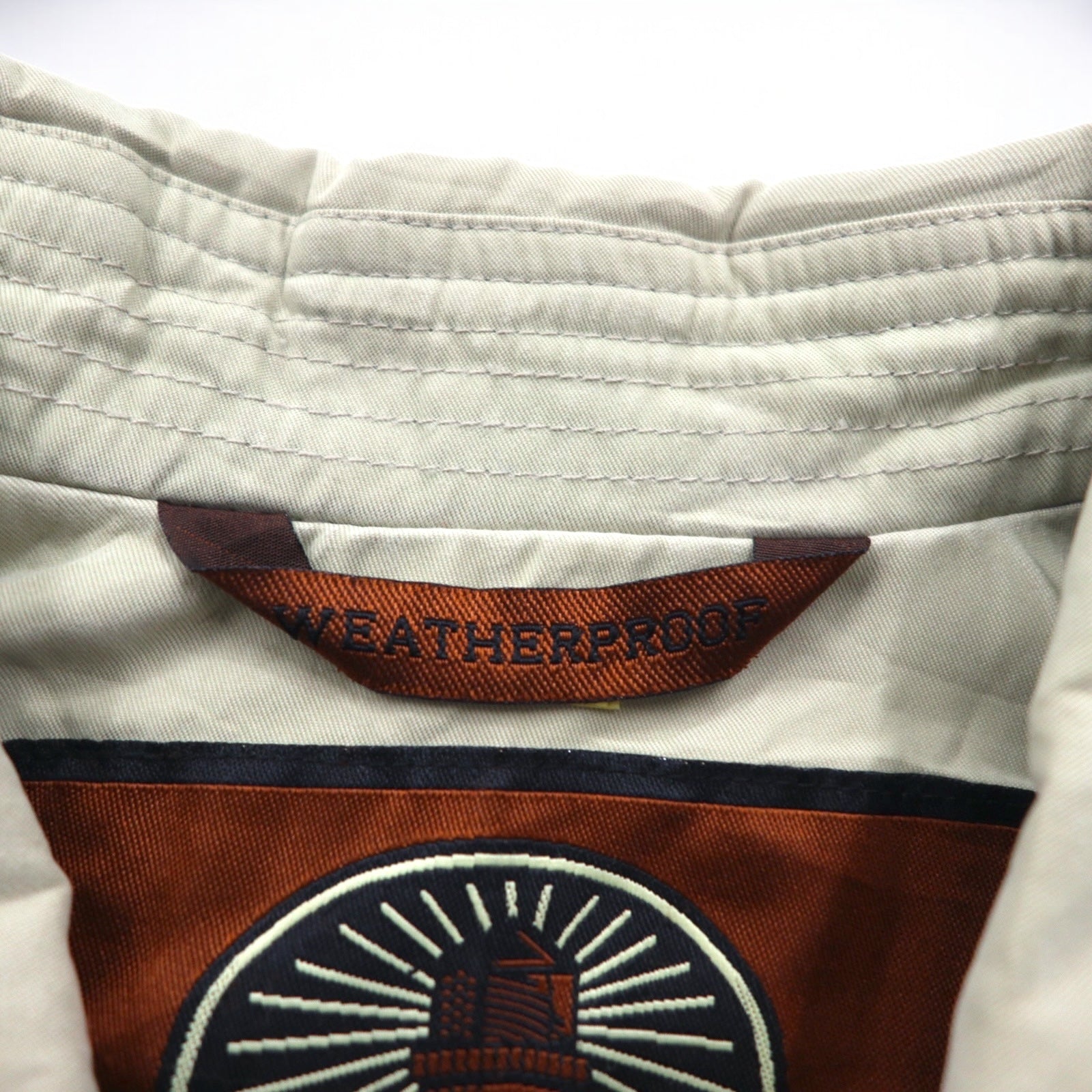 WEATHERPROOF Giacca Harrington a quadri in pelle di pesca XL Beige Poliestere