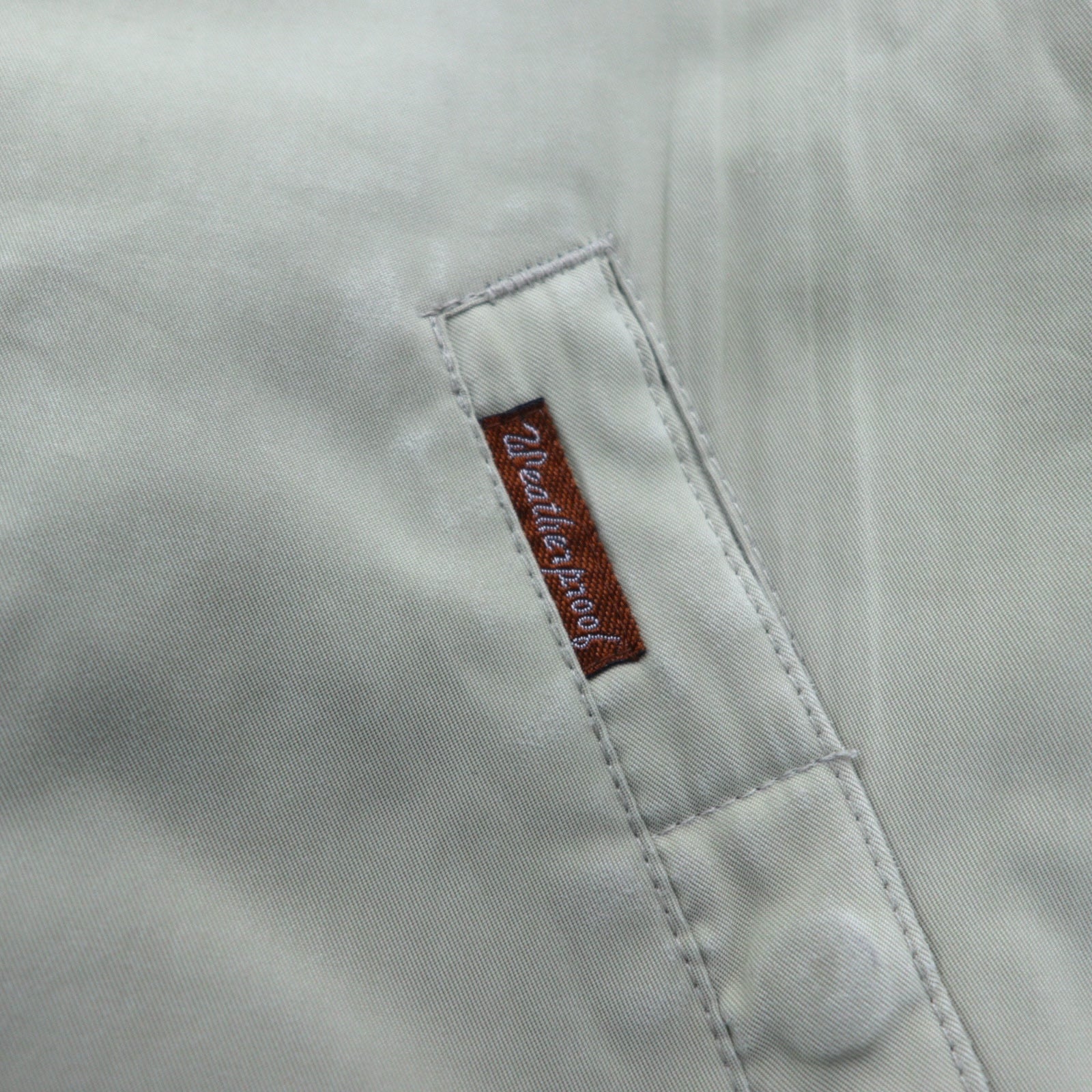 WEATHERPROOF Giacca Harrington a quadri in pelle di pesca XL Beige Poliestere