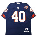 Maglia da gioco Mitchell & Ness, taglia 52, colore blu navy, poliestere, NFL CHICAGO BEARS, numerazione SAYERS, taglia grande