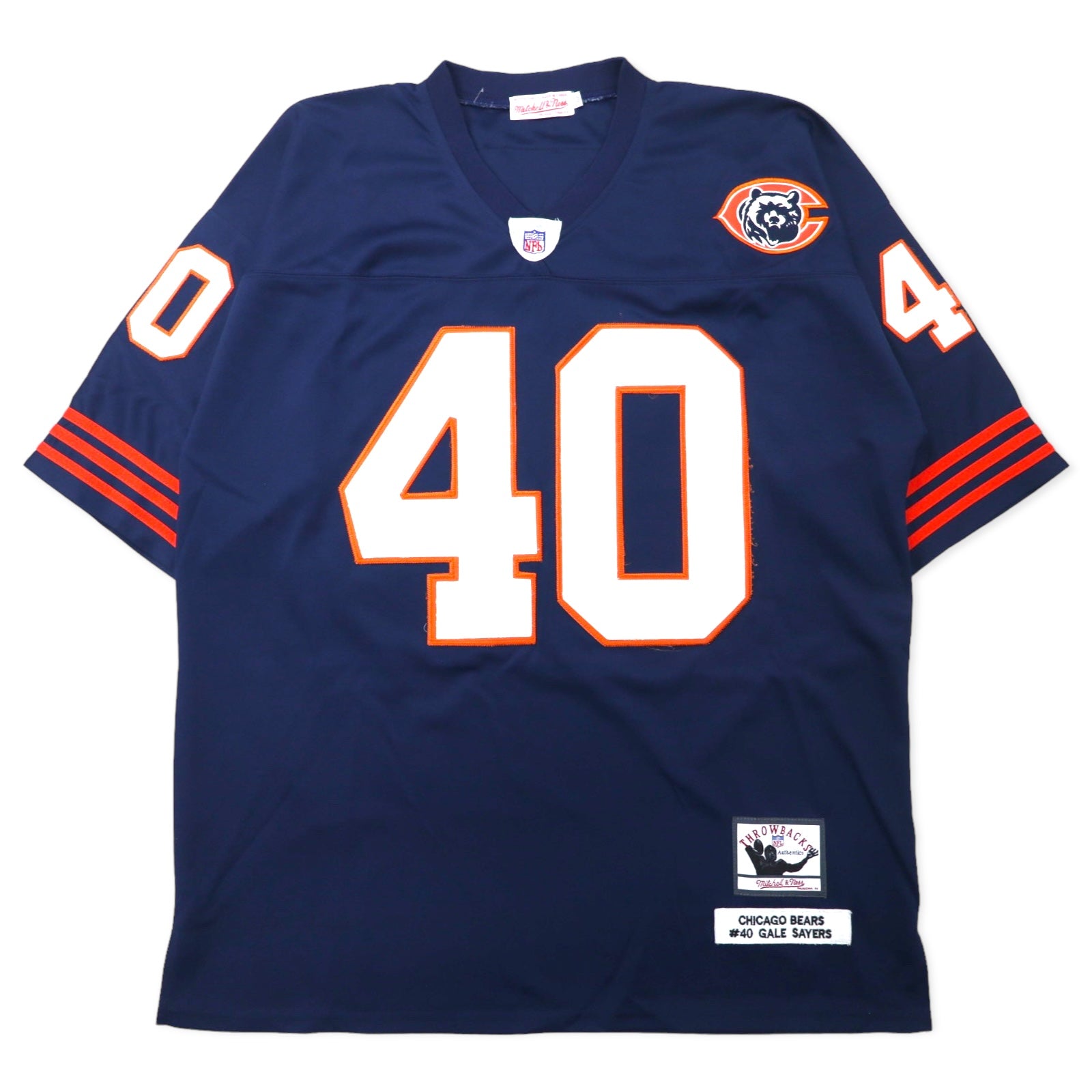 Maglia da gioco Mitchell & Ness, taglia 52, colore blu navy, poliestere, NFL CHICAGO BEARS, numerazione SAYERS, taglia grande