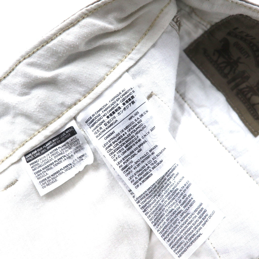 Levis カーゴショーツ ハーフパンツ 33 ベージュ コットン ACE Cargo Shorts