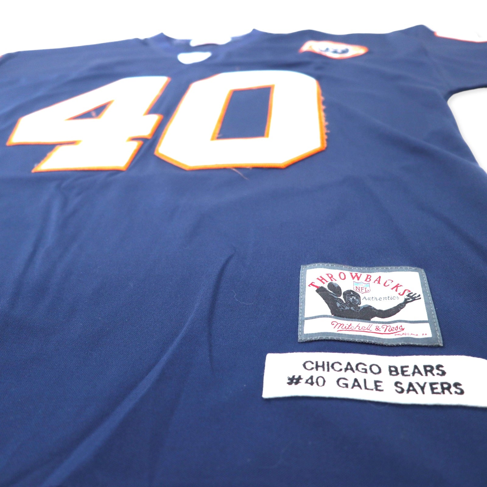 Maglia da gioco Mitchell & Ness, taglia 52, colore blu navy, poliestere, NFL CHICAGO BEARS, numerazione SAYERS, taglia grande