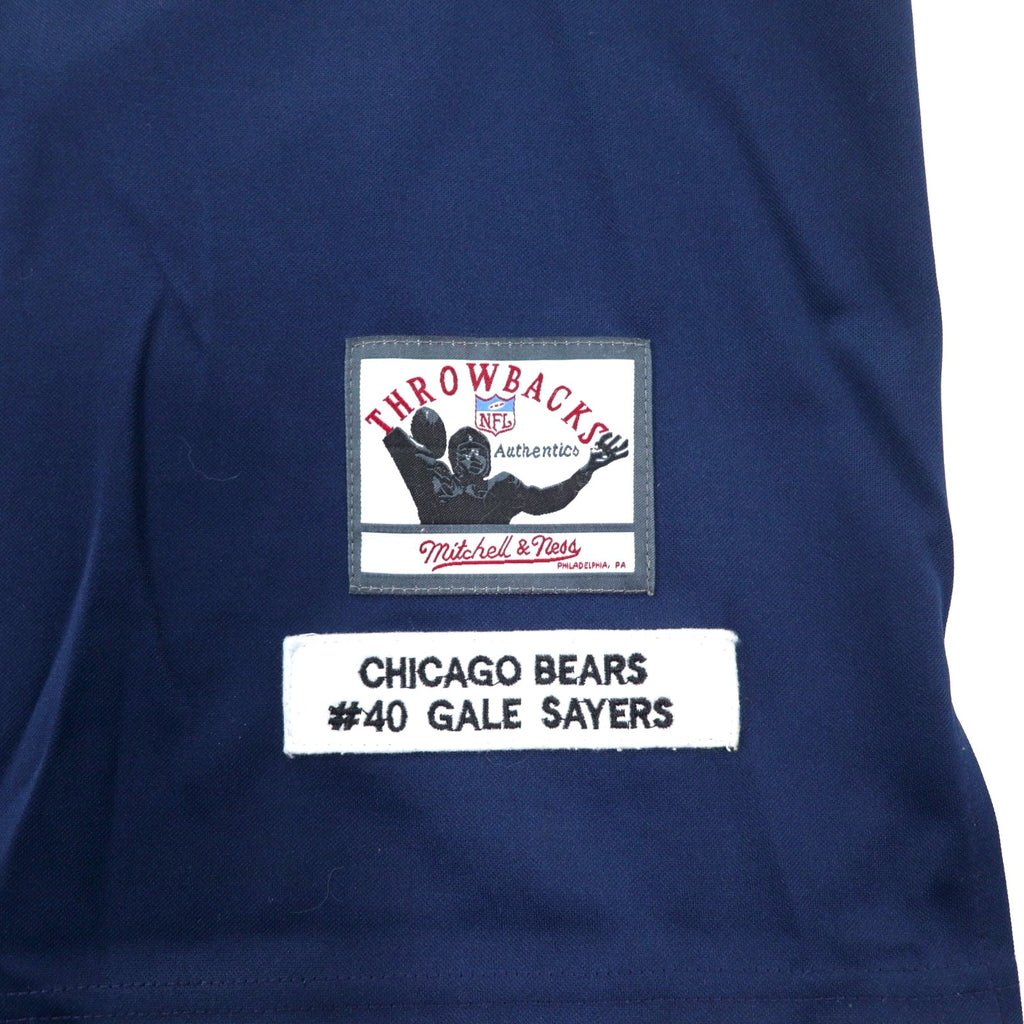 Maglia da gioco Mitchell & Ness, taglia 52, colore blu navy, poliestere, NFL CHICAGO BEARS, numerazione SAYERS, taglia grande