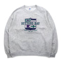USA製 90年代 JERZEES SUPER SWEATS カレッジプリント スウェット L グレー コットン SUTTONS BAY