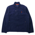 POLO RALPH LAUREN Giacca in pile con zip intera L blu navy poliestere ricamo piccolo pony PERFORMANCE