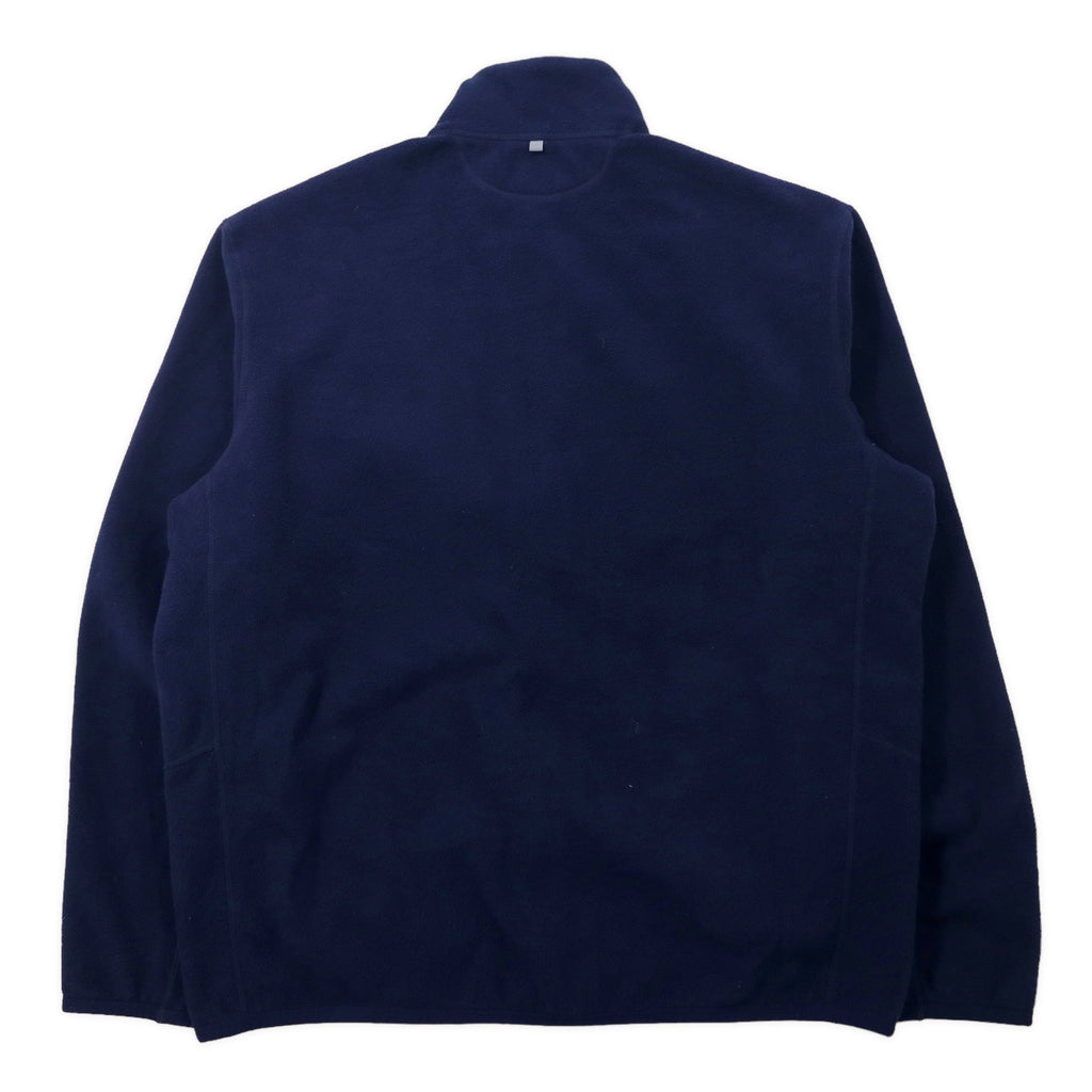 POLO RALPH LAUREN Giacca in pile con zip intera L blu navy poliestere ricamo piccolo pony PERFORMANCE