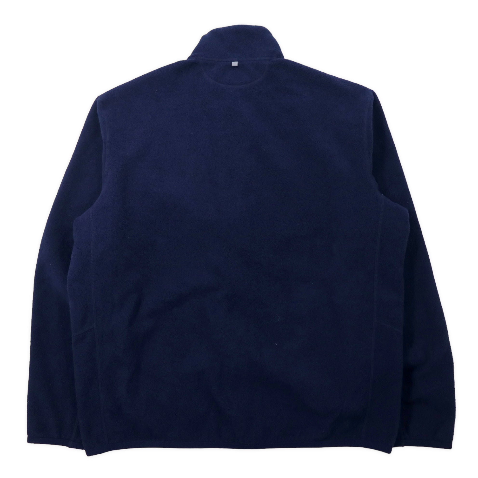 POLO RALPH LAUREN Giacca in pile con zip intera L blu navy poliestere ricamo piccolo pony PERFORMANCE