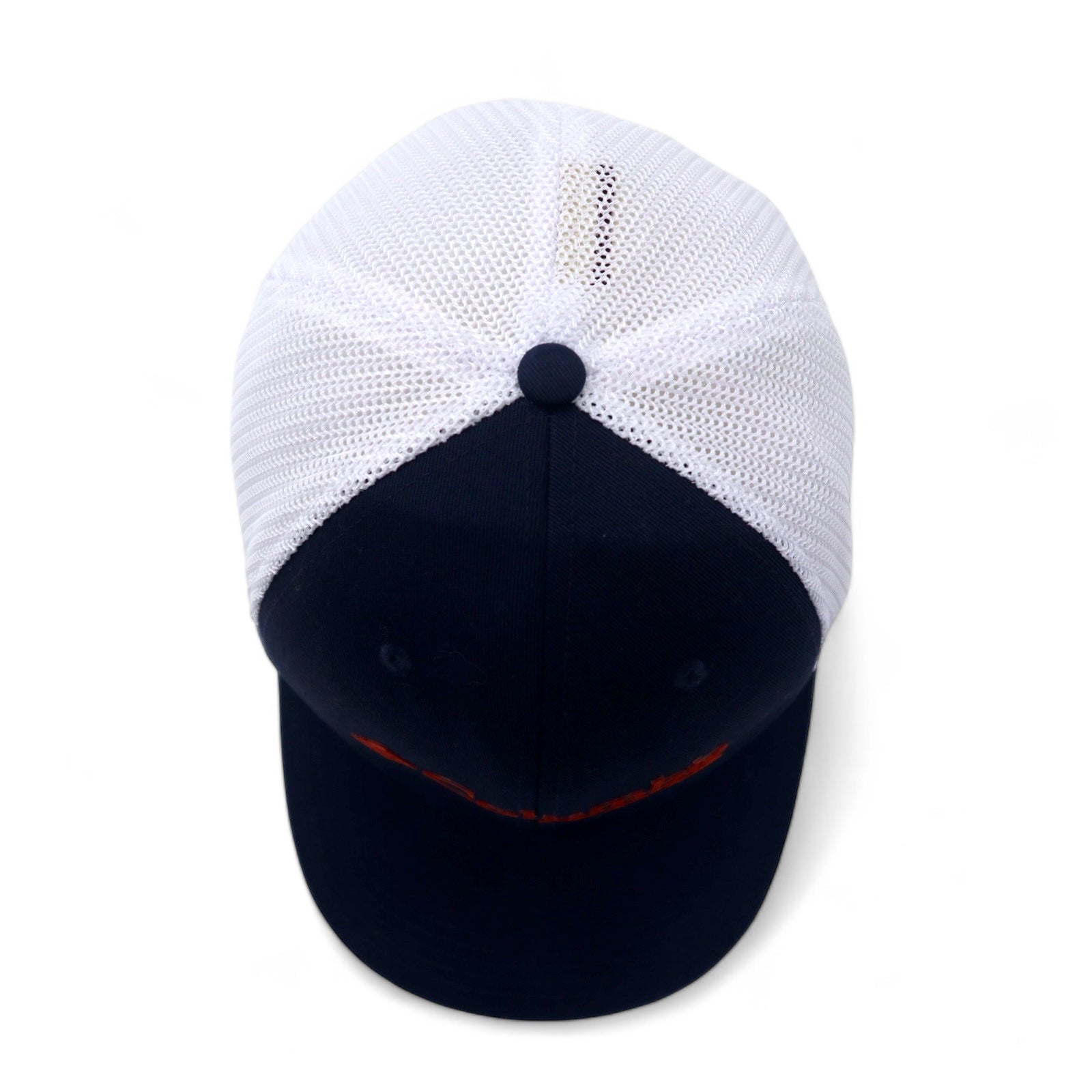 Columbia PFG Cappellino in Rete S/M Blu Scuro Bianco Cotone Poliestere FLEXFIT Università di Auburn NCAA CU0115