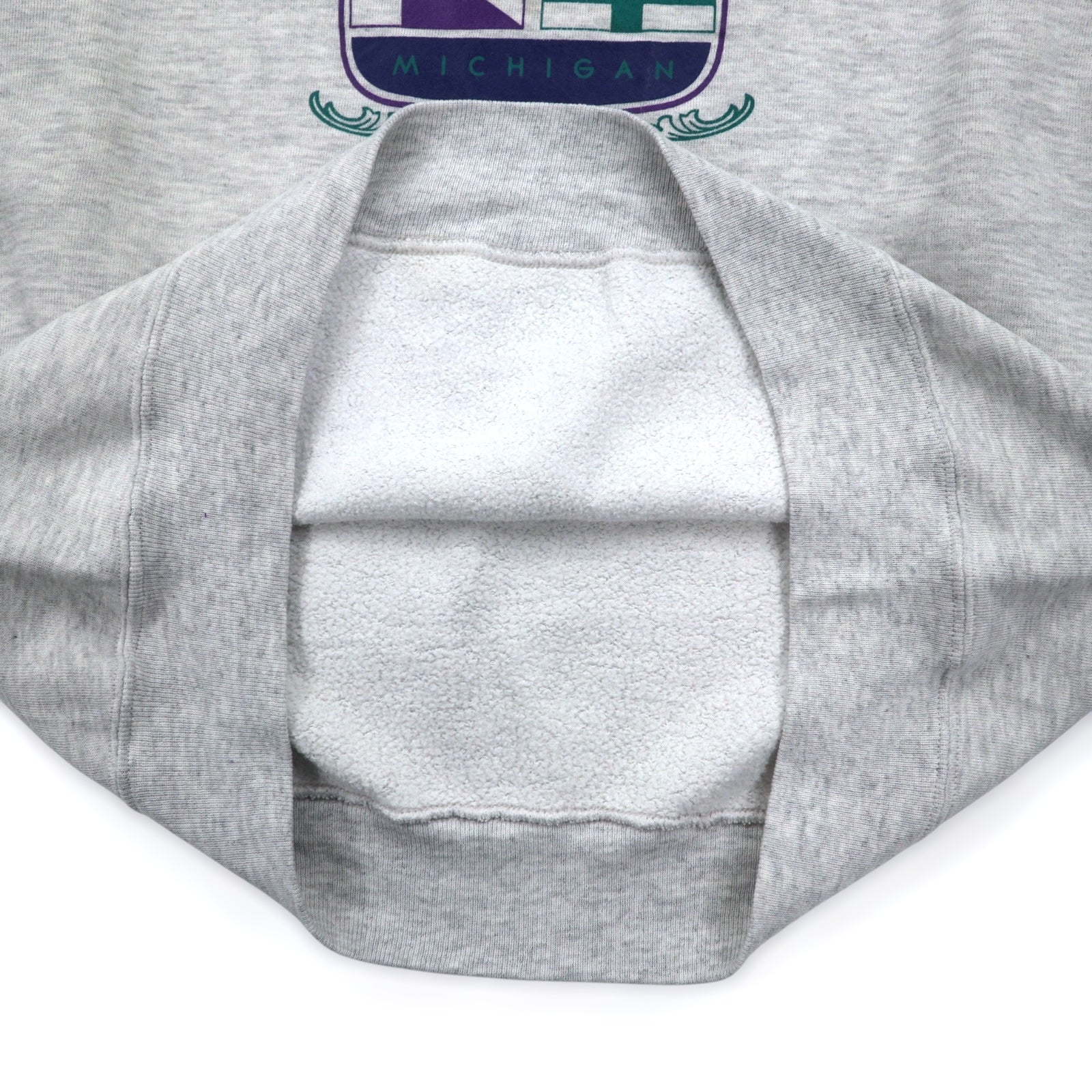 USA製 90年代 JERZEES SUPER SWEATS カレッジプリント スウェット L グレー コットン SUTTONS BAY