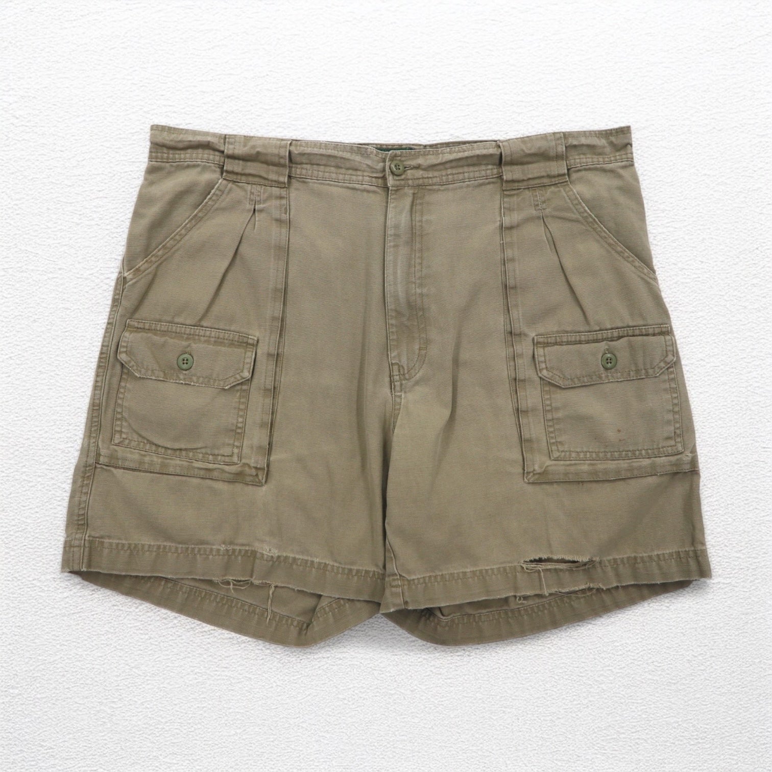 Cabela's 90年代 ブッシュ ショートパンツ XL カーキ コットン ポケット